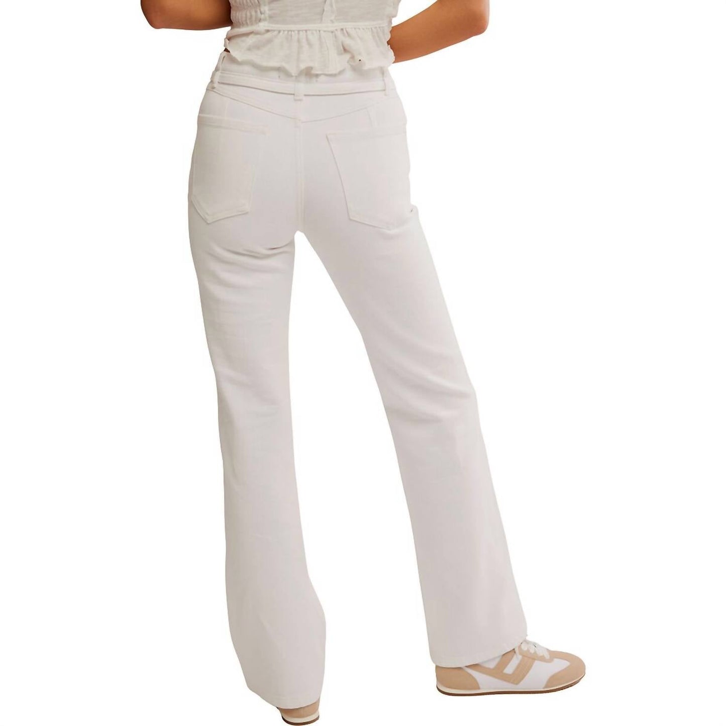 Jean color blanco