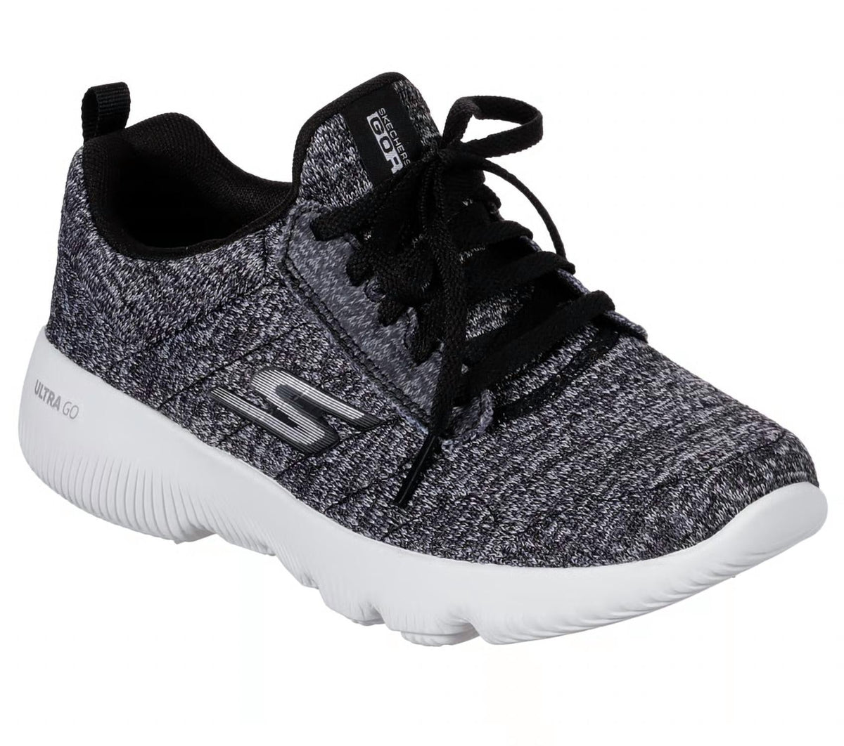 Tenis para correr de mujer color negro y blanco