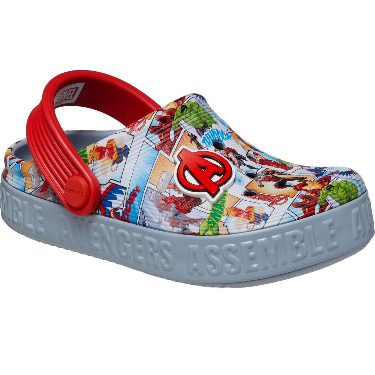 Zuecos infantil color azul y gris