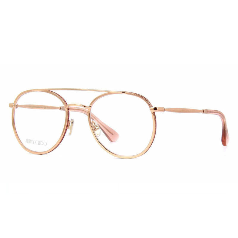 Gafas 51 mm color rosado y dorado