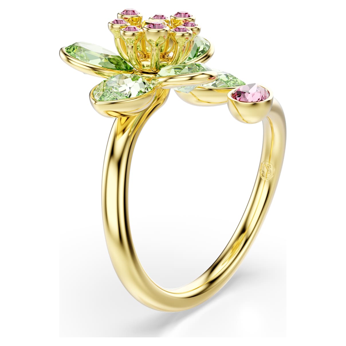 Anillo color verde y dorado