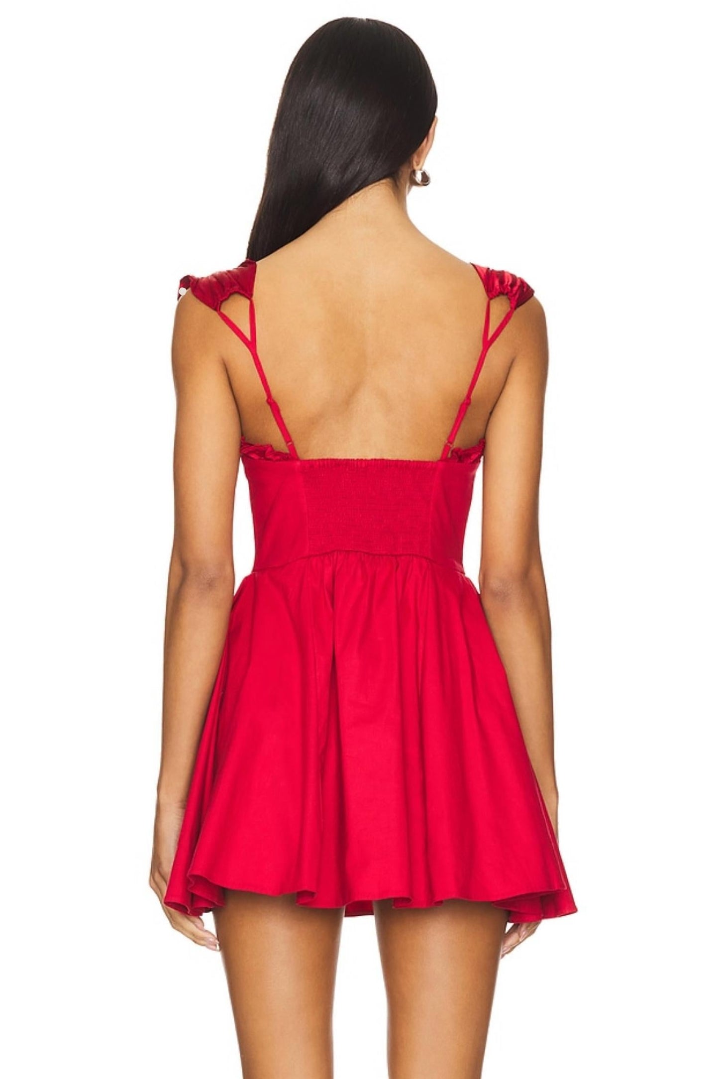Vestido corto color rojo