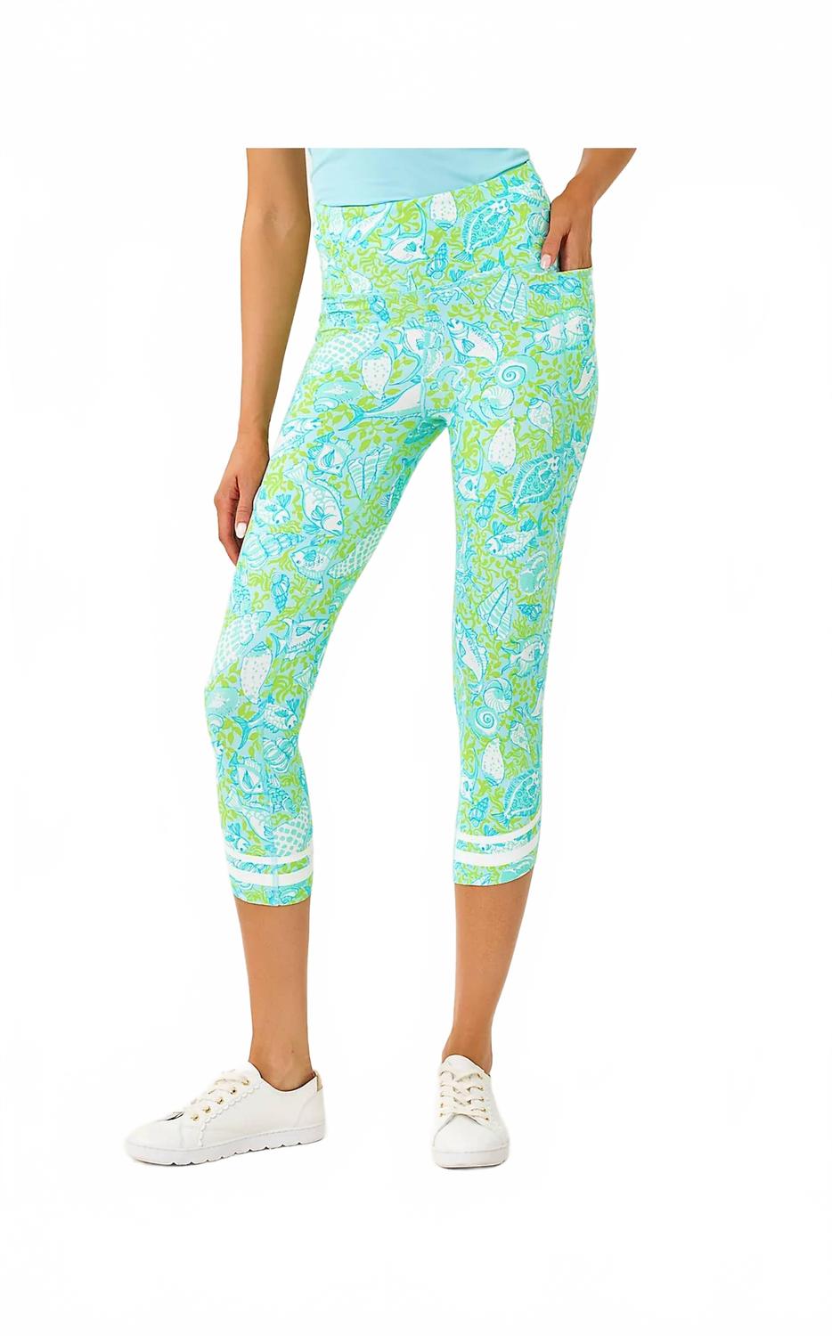 Leggings de tiro alto color azul
