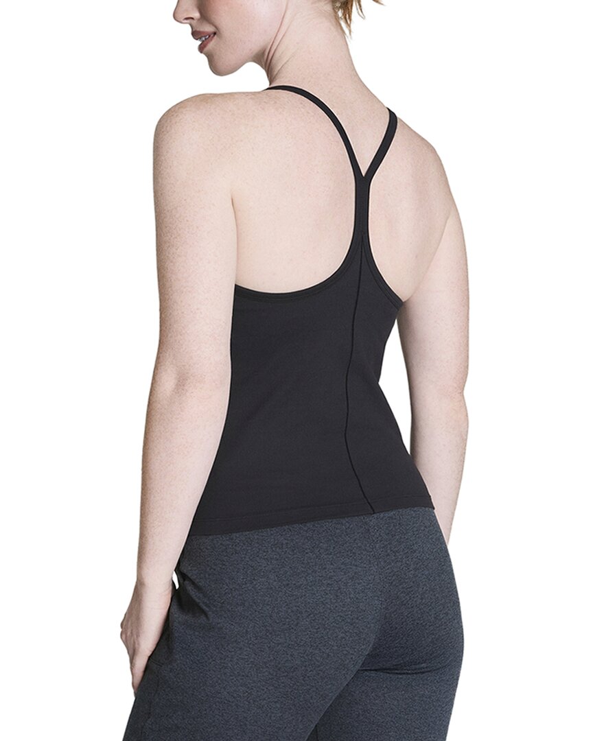 Camiseta sin mangas con cuello en V con tejido acanalado