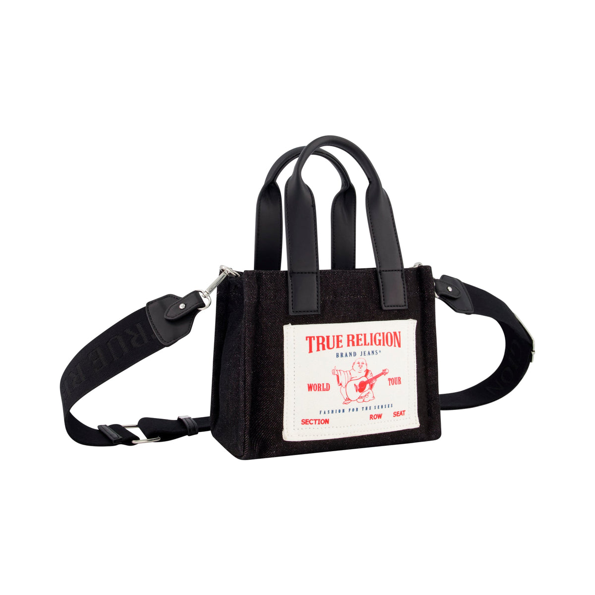 Bolso tote de mezclilla color negro