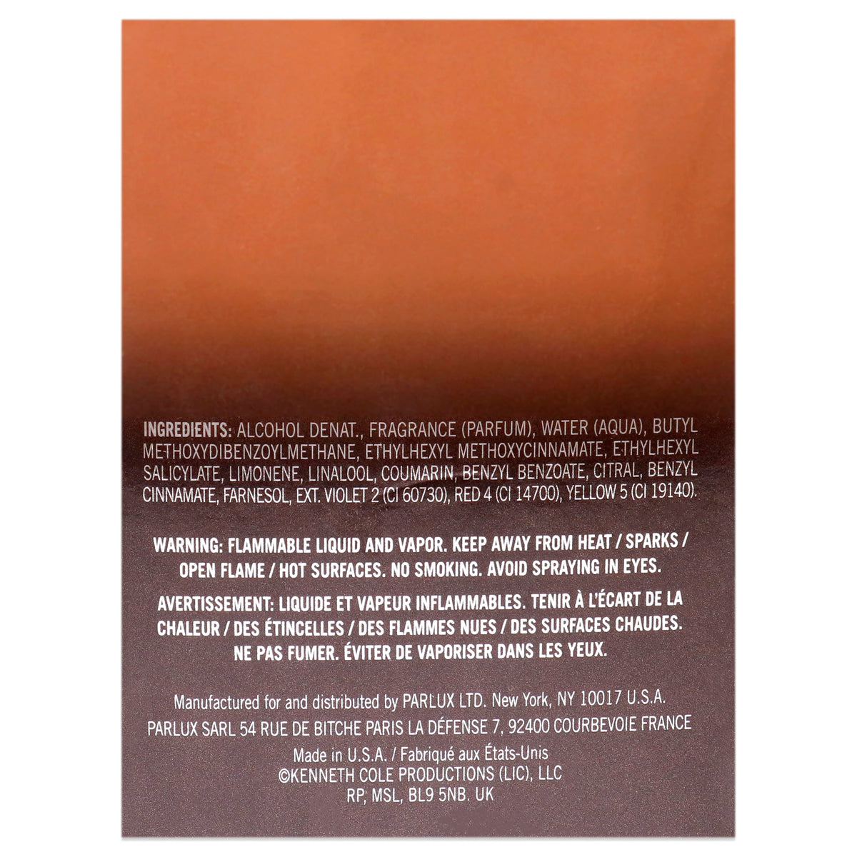 Perfume de hombre eau de toilette 3,4 oz