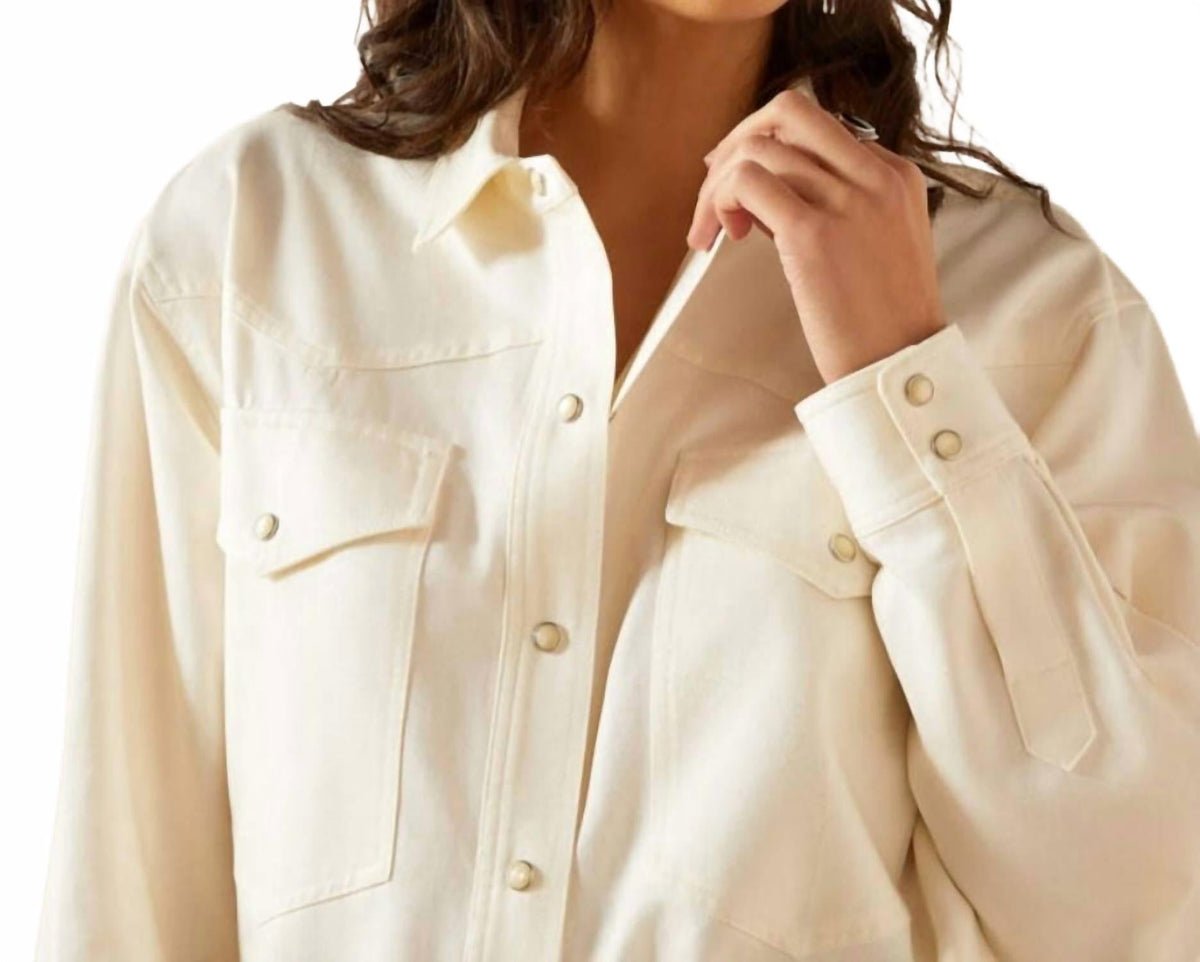 Sobrecamisa color beige