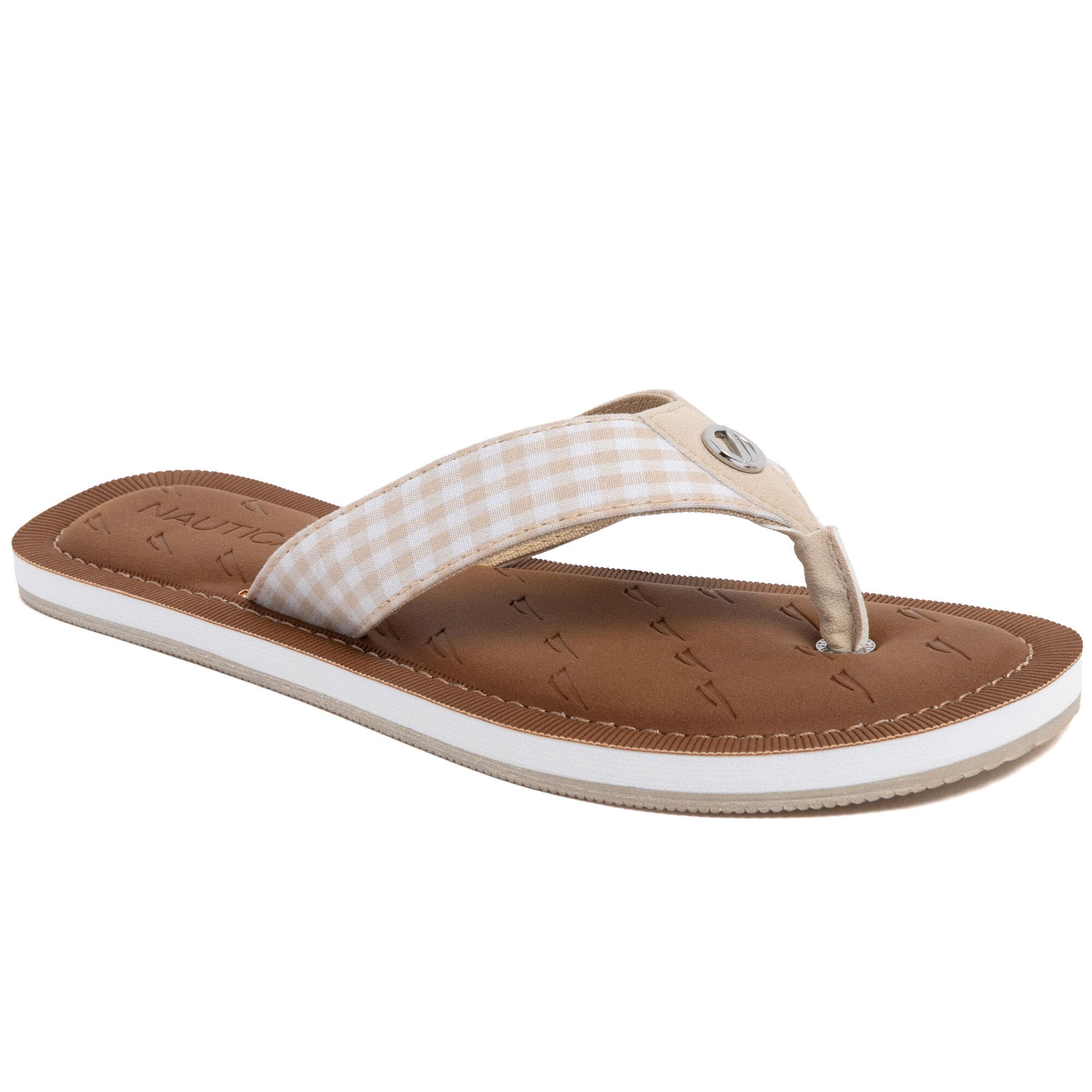 Sandalias de mujer a cuadros