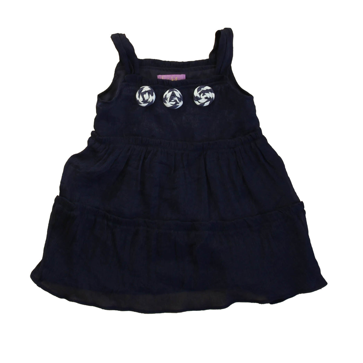 Vestido para niña color azul