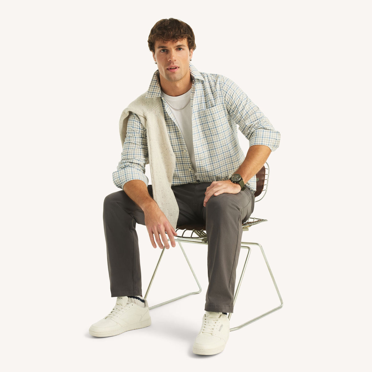 Camisa de hombre a cuadros