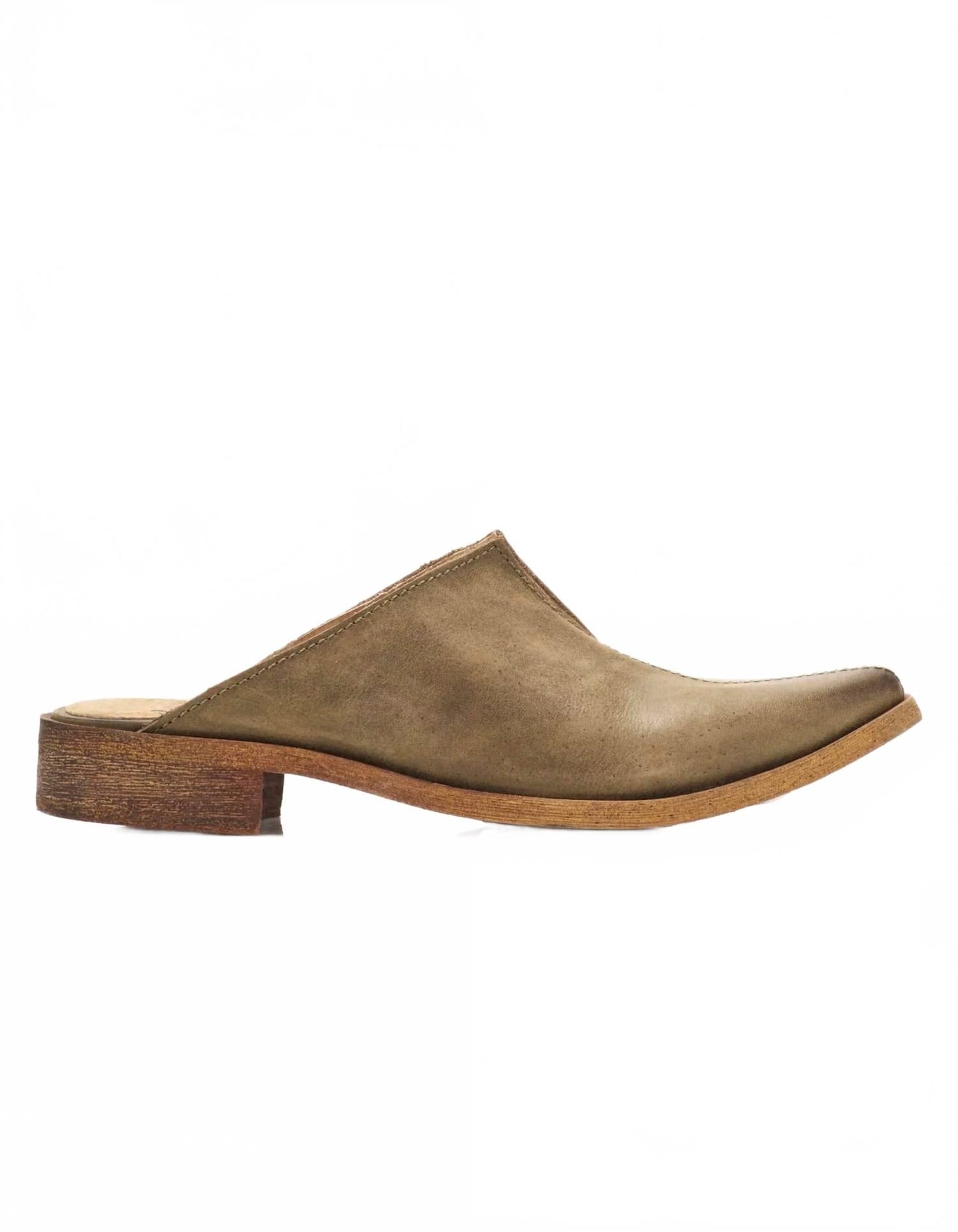 Zapatos destalonados de mujer de cuero