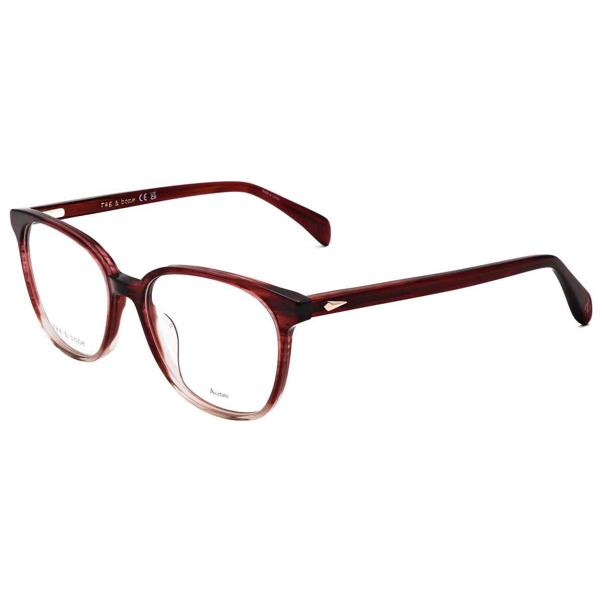 Montura para gafas de mujer 52 mm color vinotinto