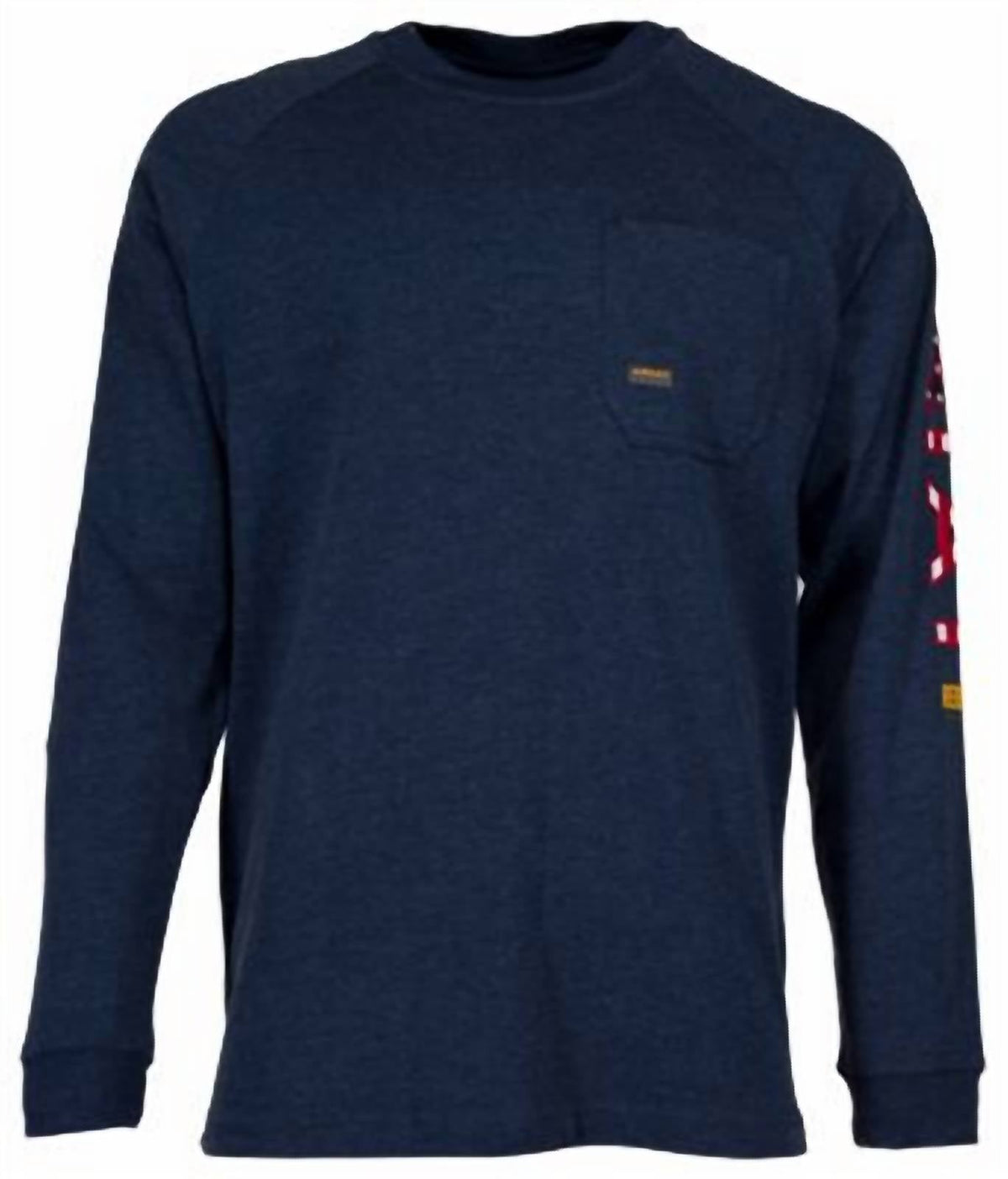 Camiseta de hombre de manga larga con estampado color azul marino