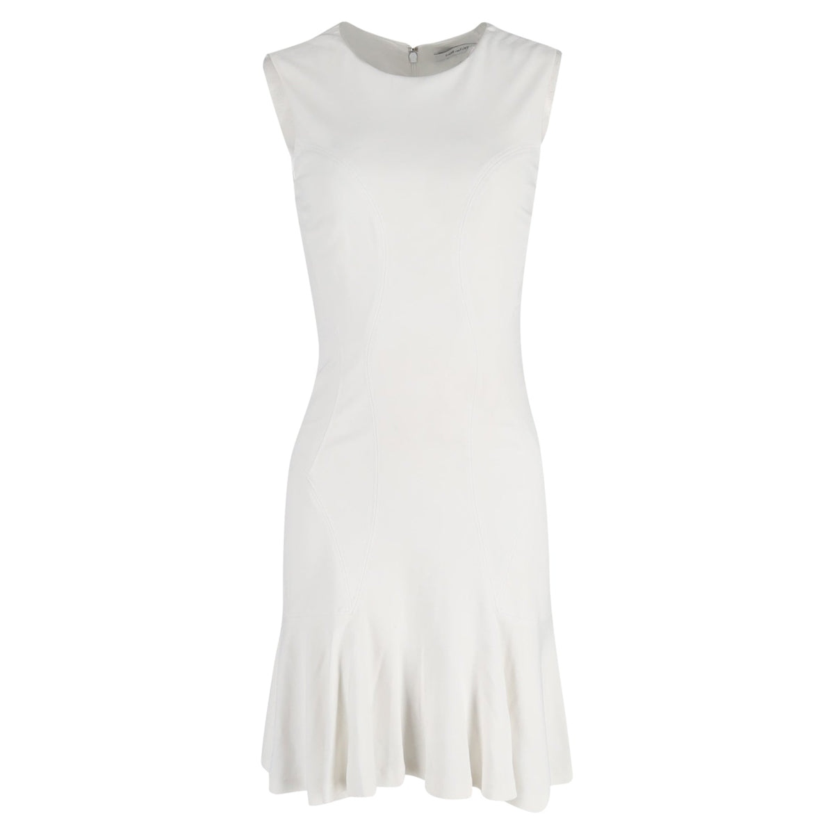 Vestido sin mangas color blanco