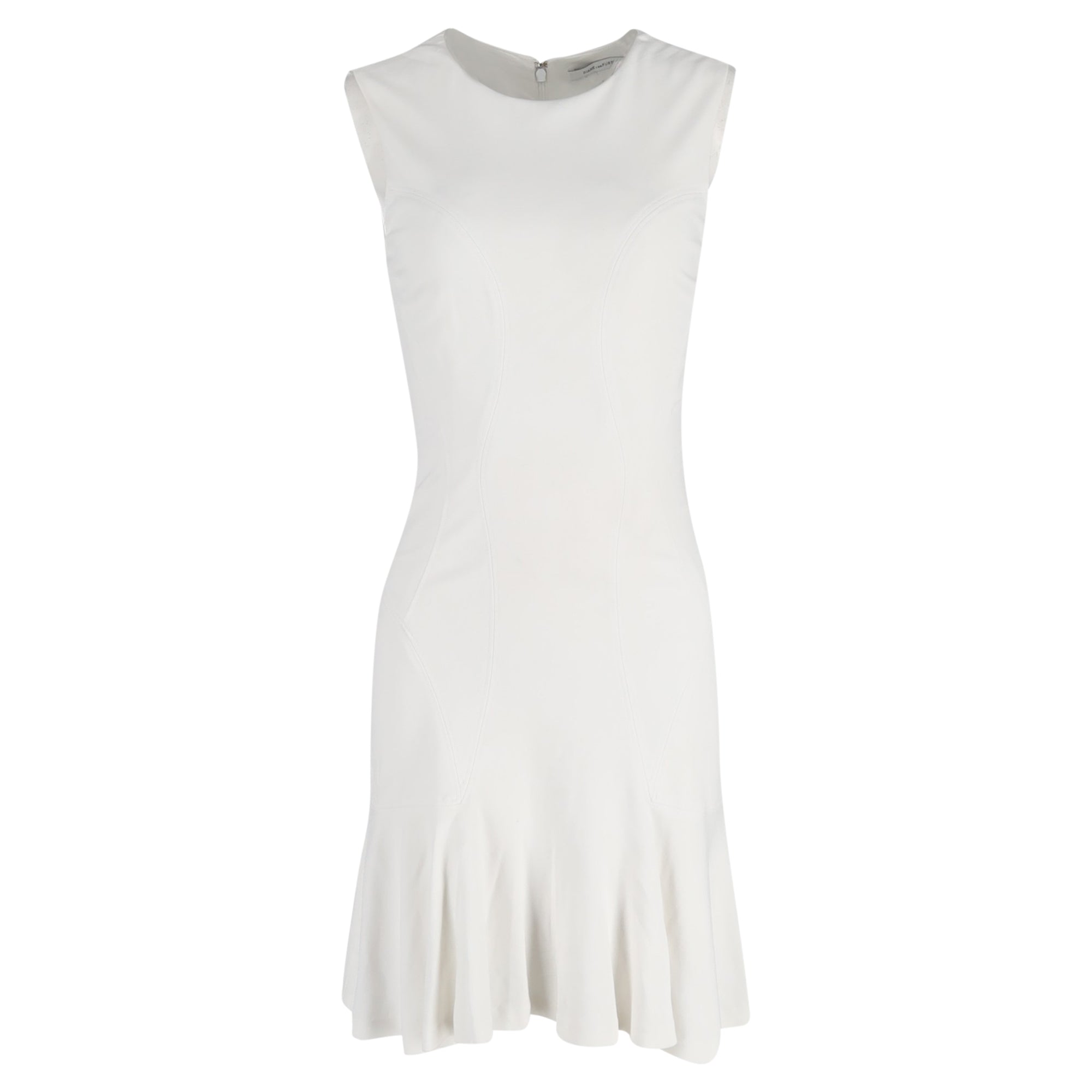 Vestido sin mangas color blanco