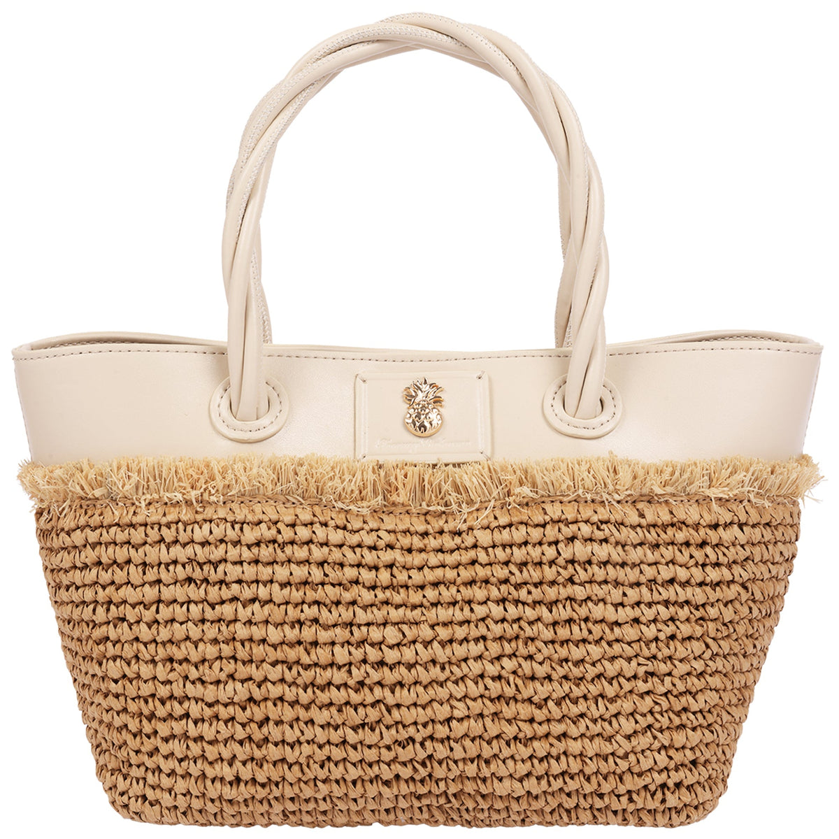 Bolso tote color marfil