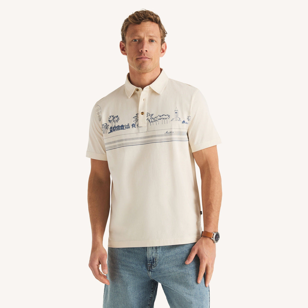 Polo de hombre con estampado