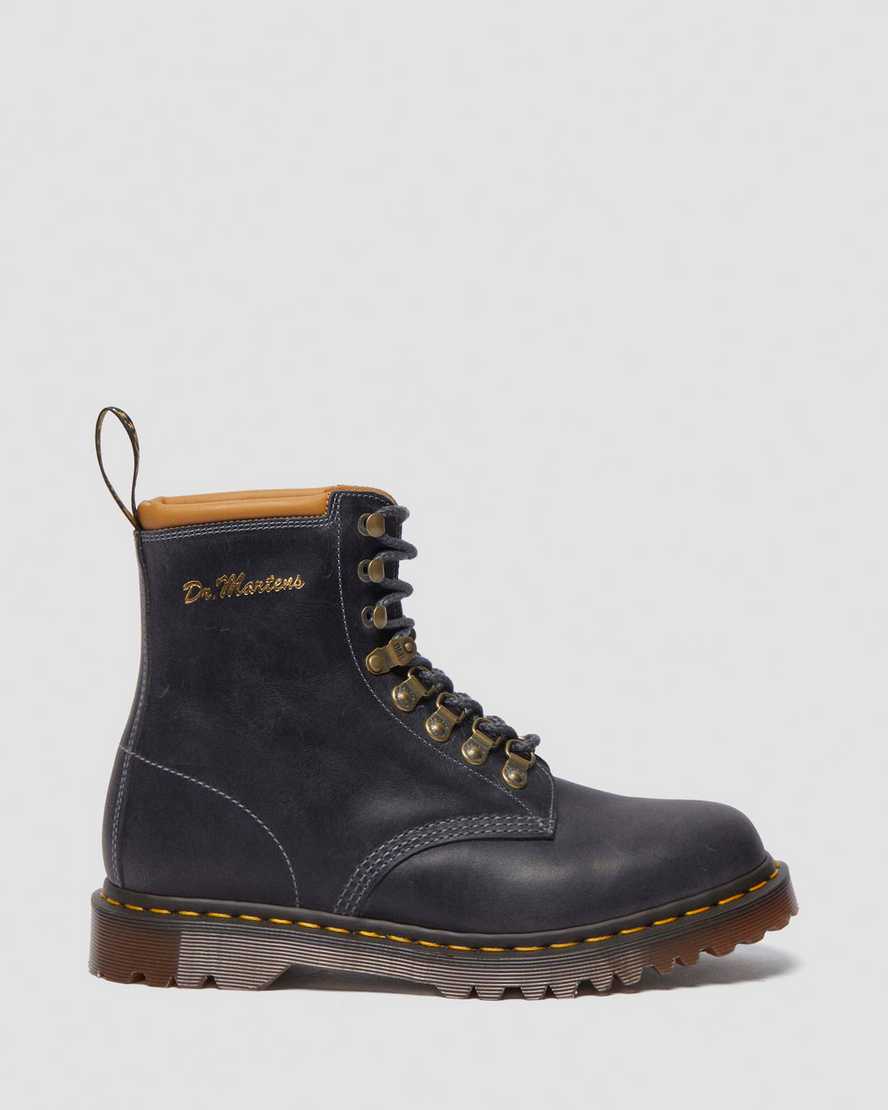 Botas de cuero con cordones