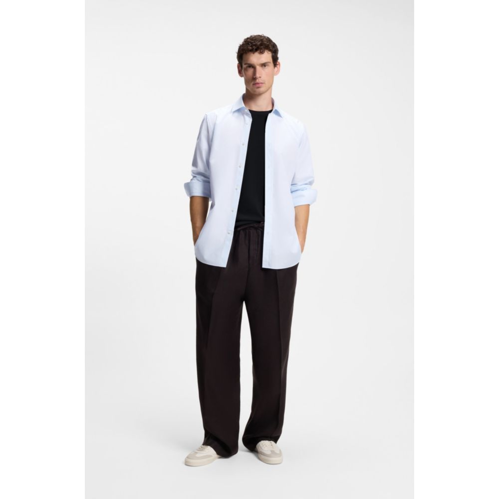 Camisa de algodón de corte ajustado
