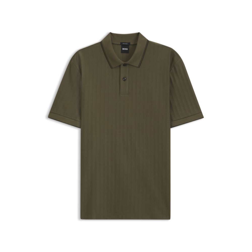 Polo de algodón a rayas