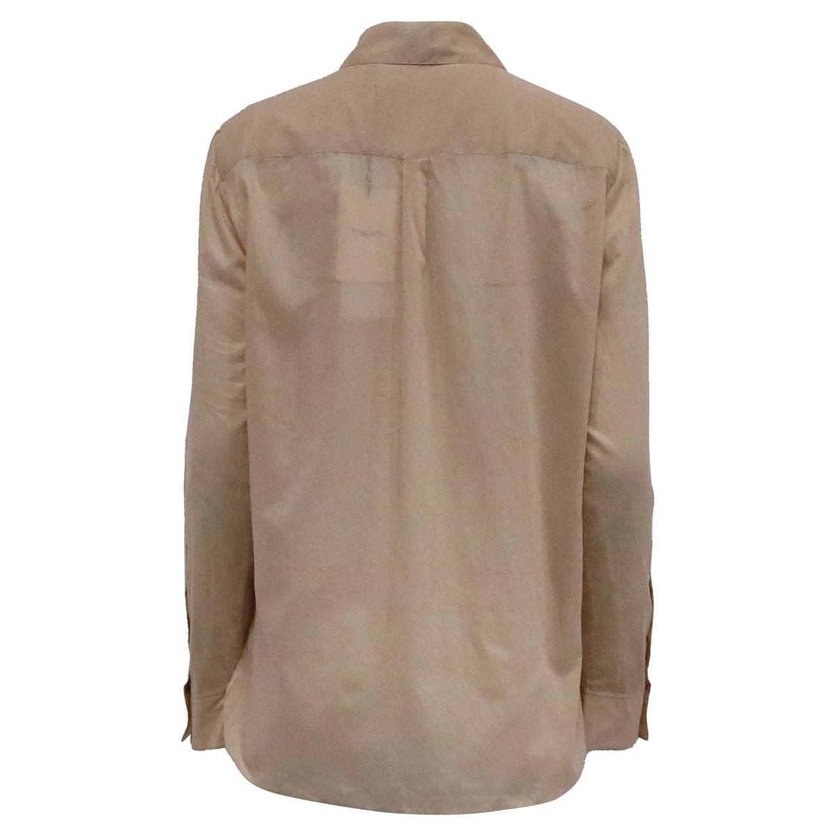 Camisa de algodón color beige