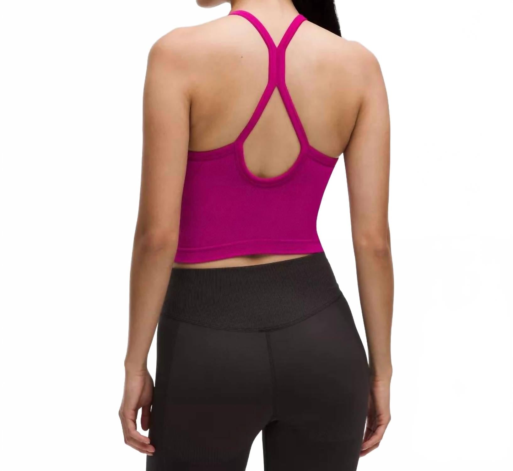 Camiseta sin mangas color rosado