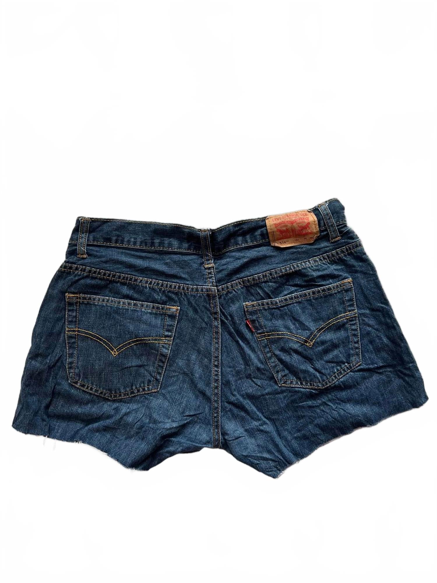 Short de mujer de mezclilla color azul oscuro