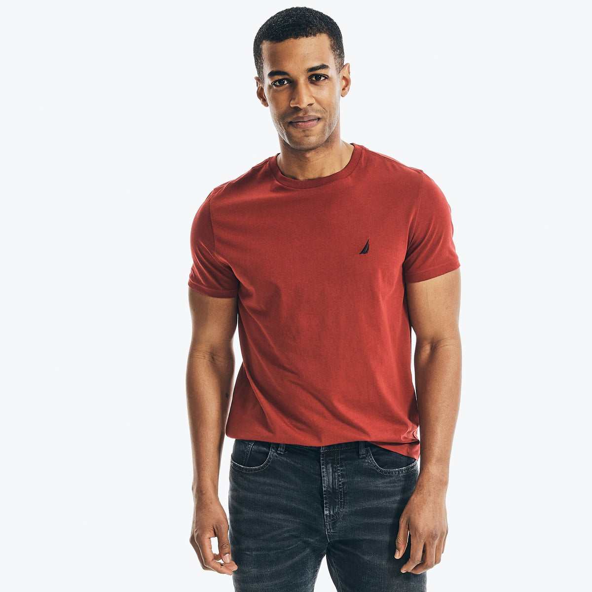 Camiseta de hombre con cuello redondo