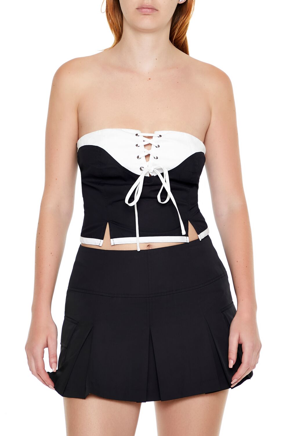 Top con cordones