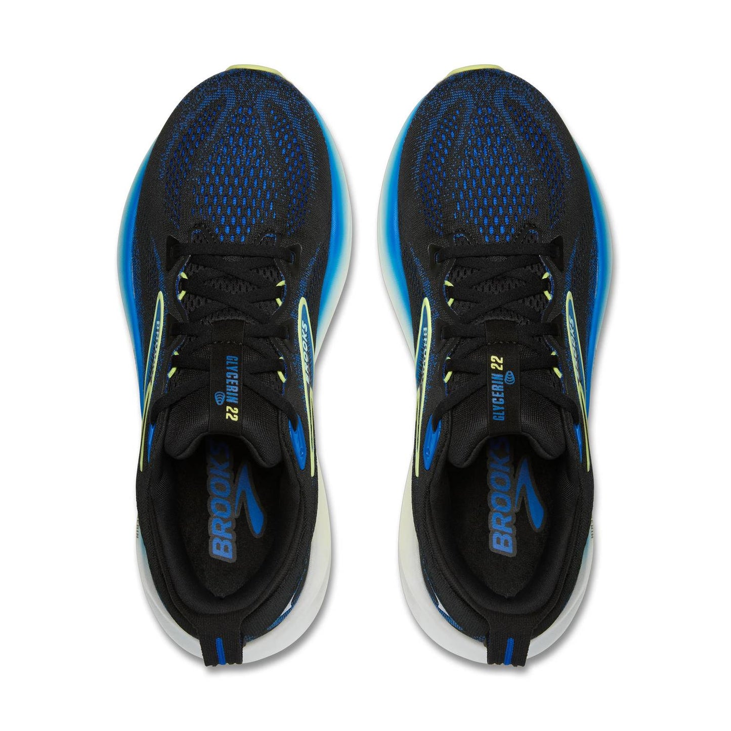Tenis para correr de hombre color negro y amarillo