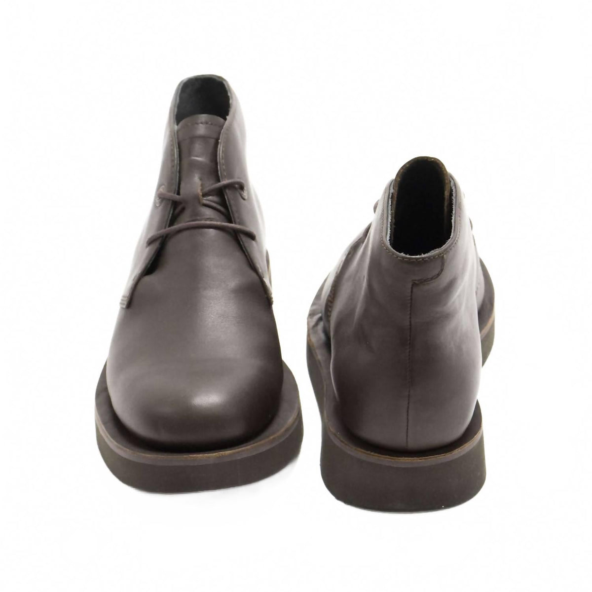 Botines de hombre con cordones color café