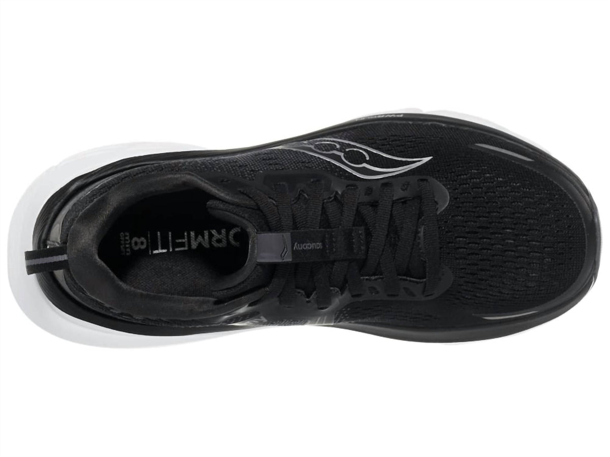 Tenis para correr de mujer color negro y blanco
