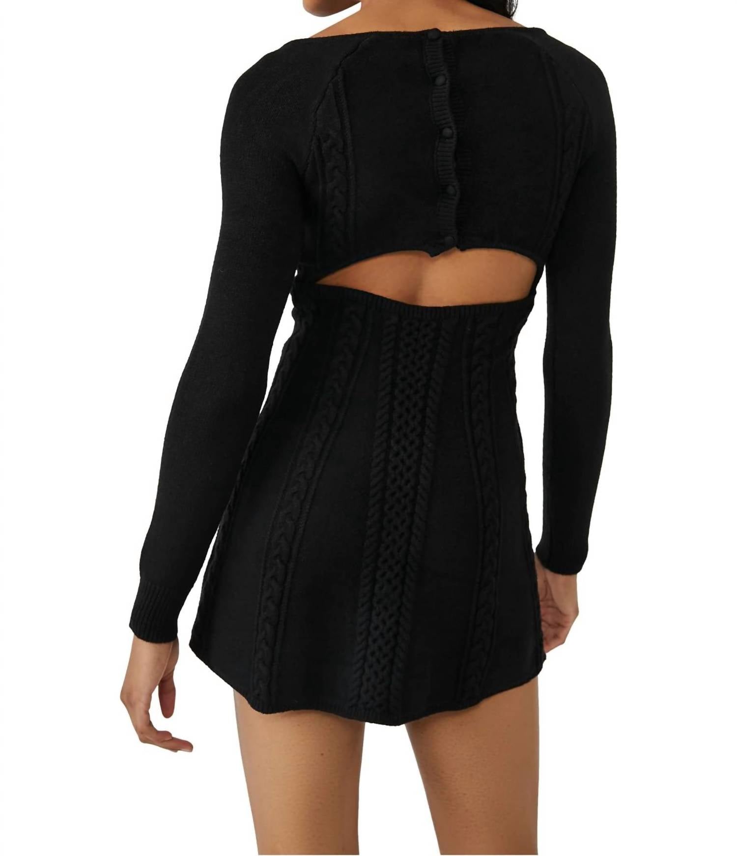 Vestido corto color negro