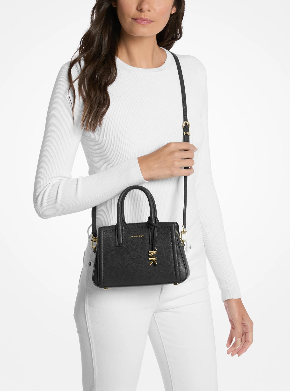 Bolso cruzado de cuero