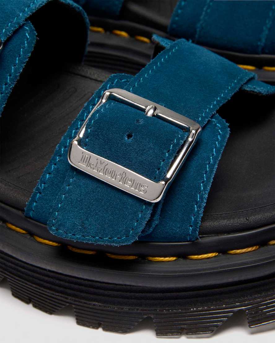 Sandalias de gamuza con plataforma