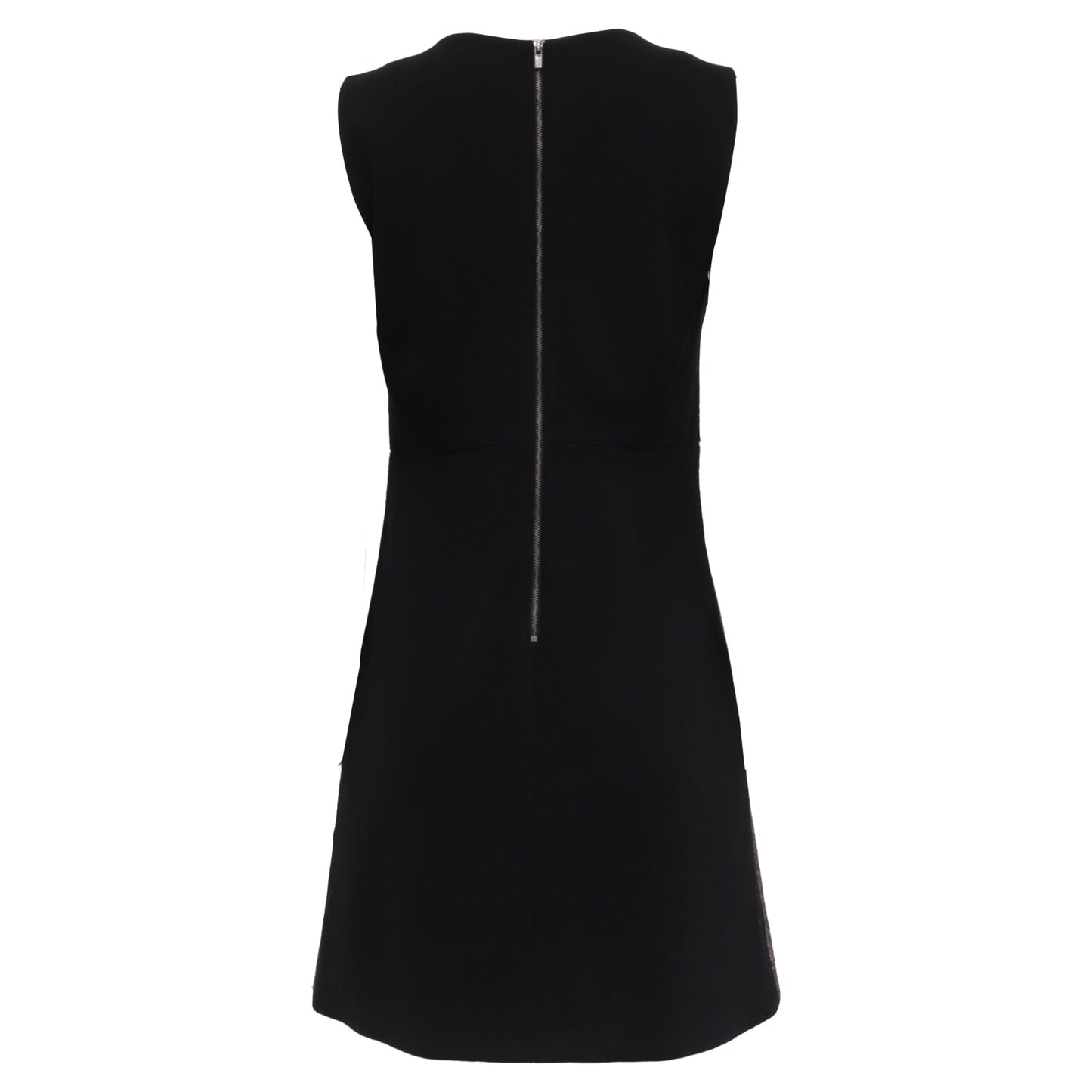 Vestido corto color plateado