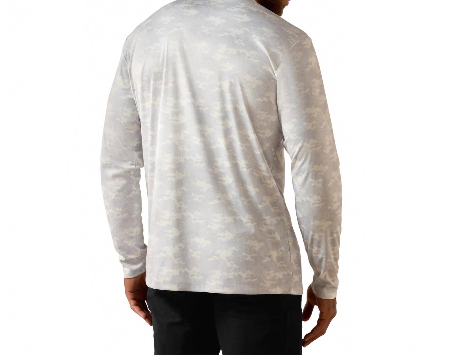 Camiseta de manga larga con estampado color gris