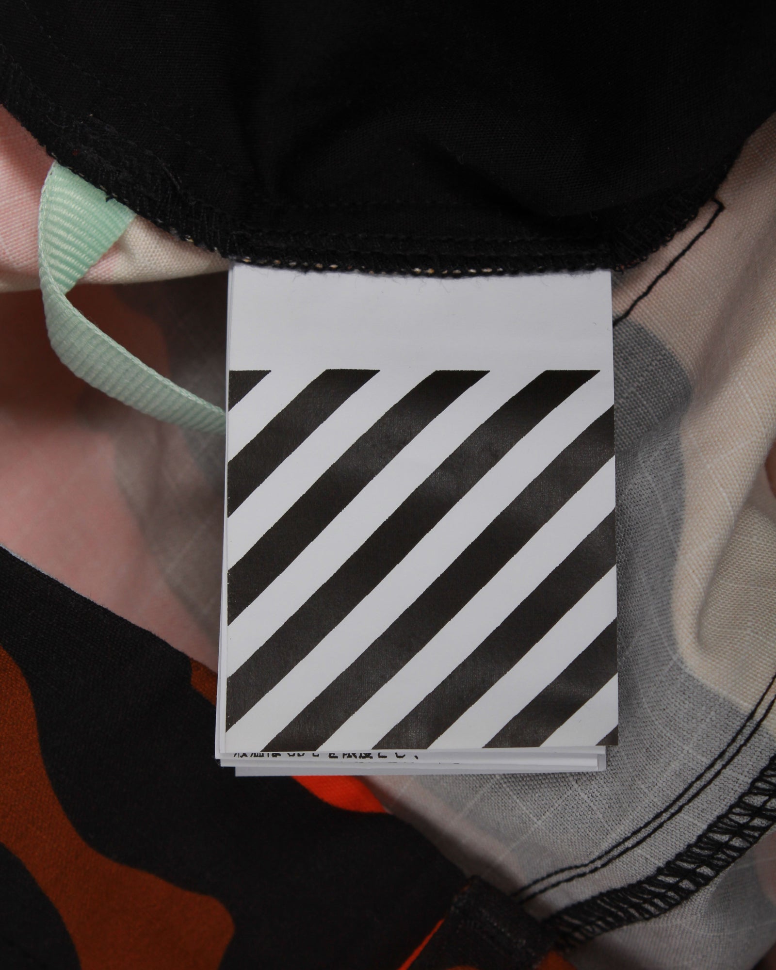 Pantalón de algodón con estampado color naranja