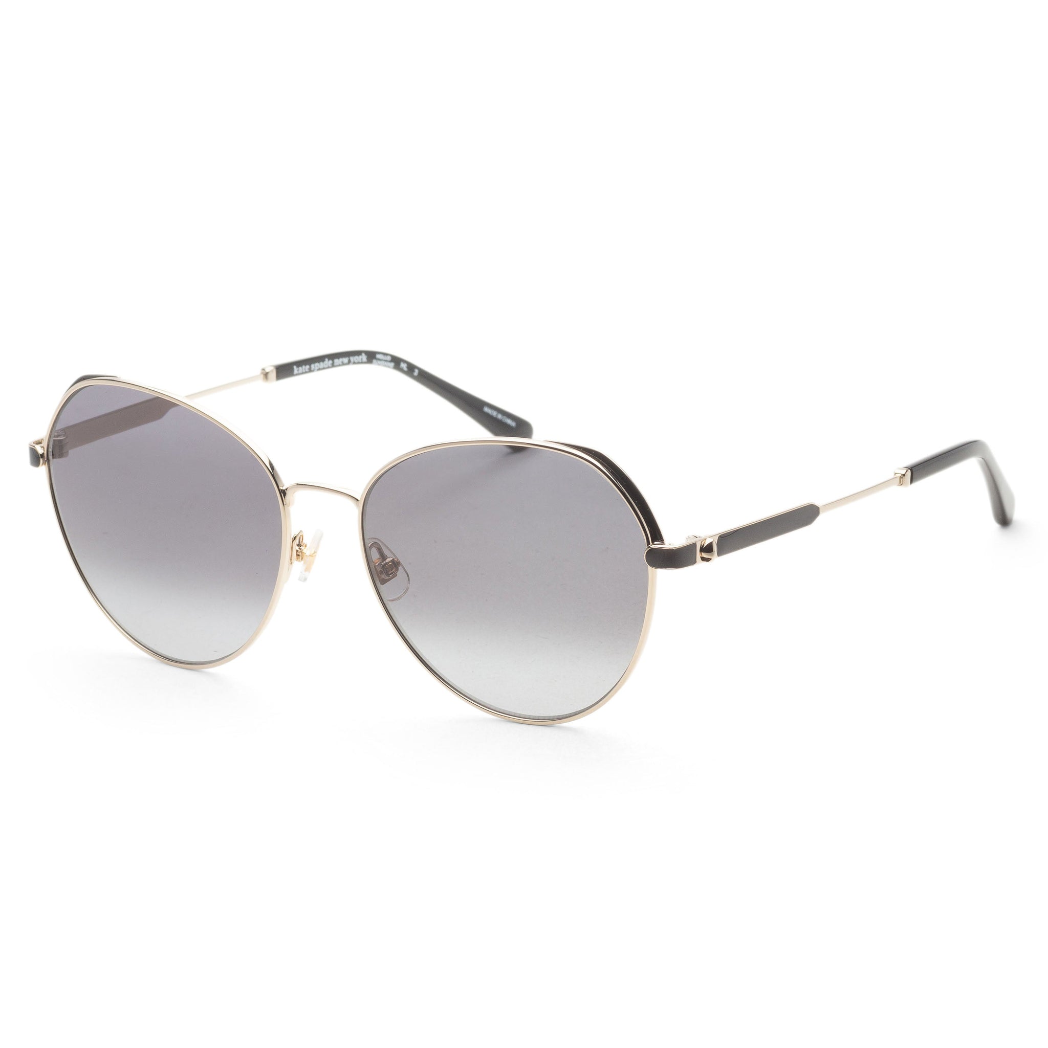 Gafas de sol de mujer 59 mm color negro y dorado