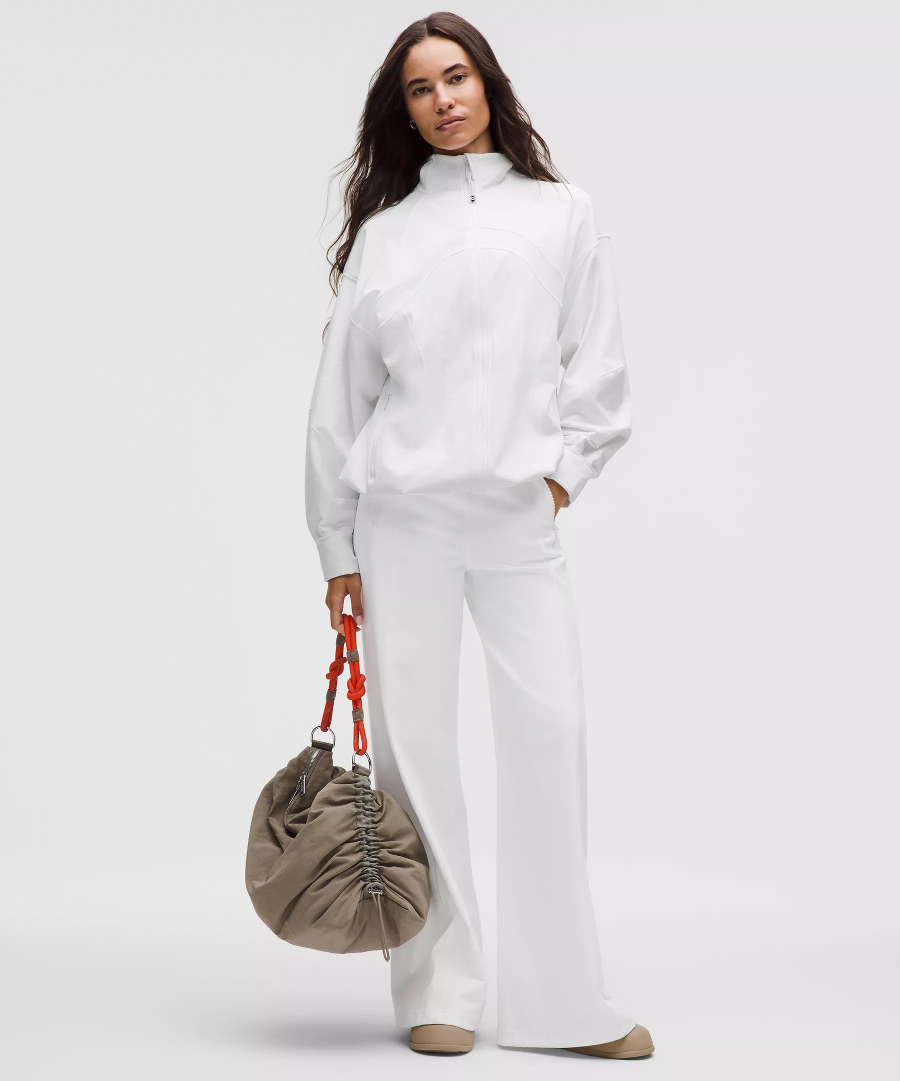 Pantalón de pierna ancha de tiro alto
