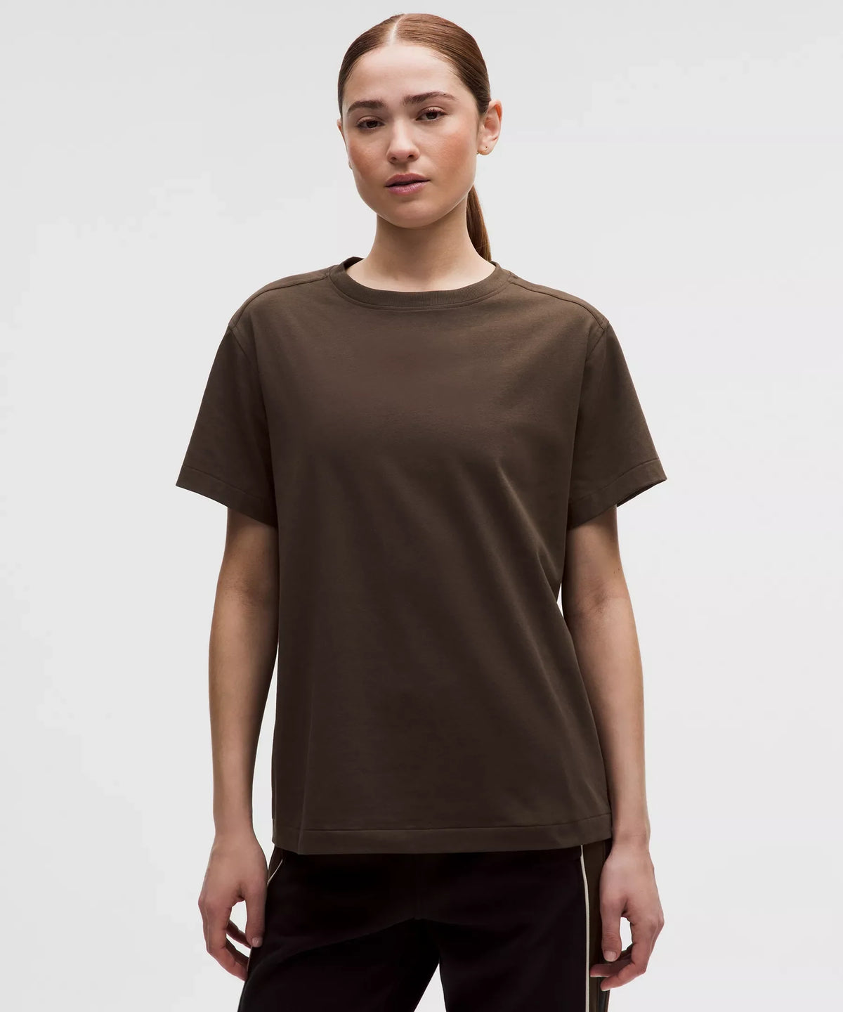 Camiseta de algodón con cuello redondo