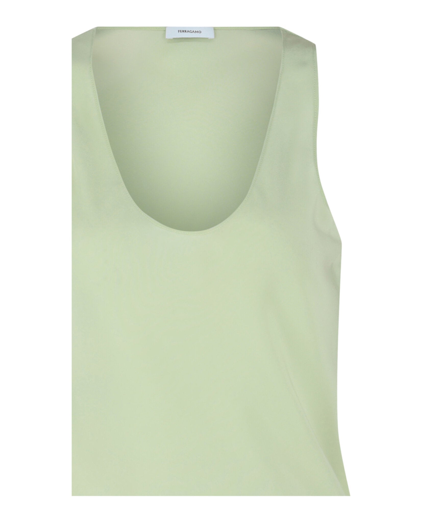 Camiseta sin mangas de seda