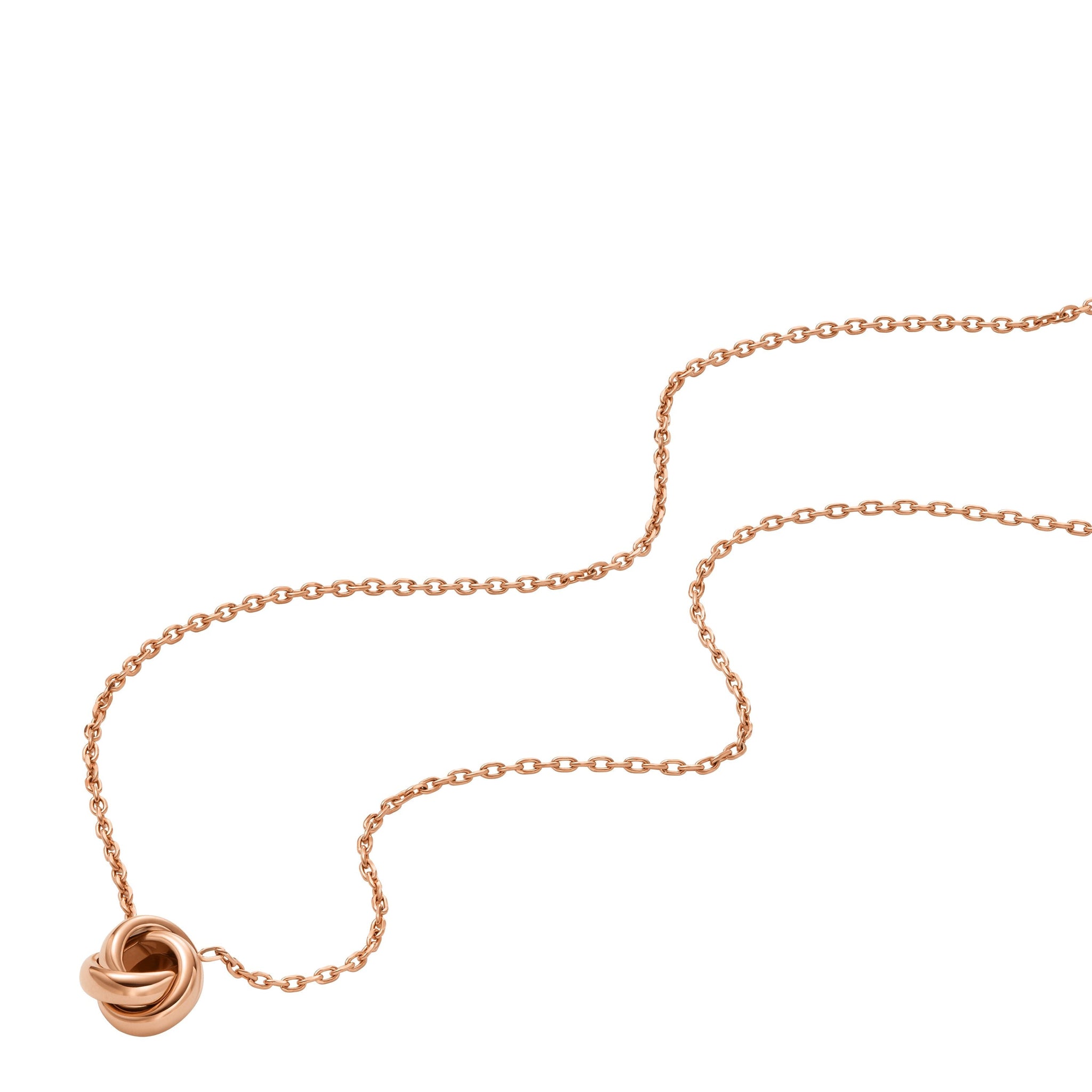 Collar de mujer de acero inoxidable color oro rosa