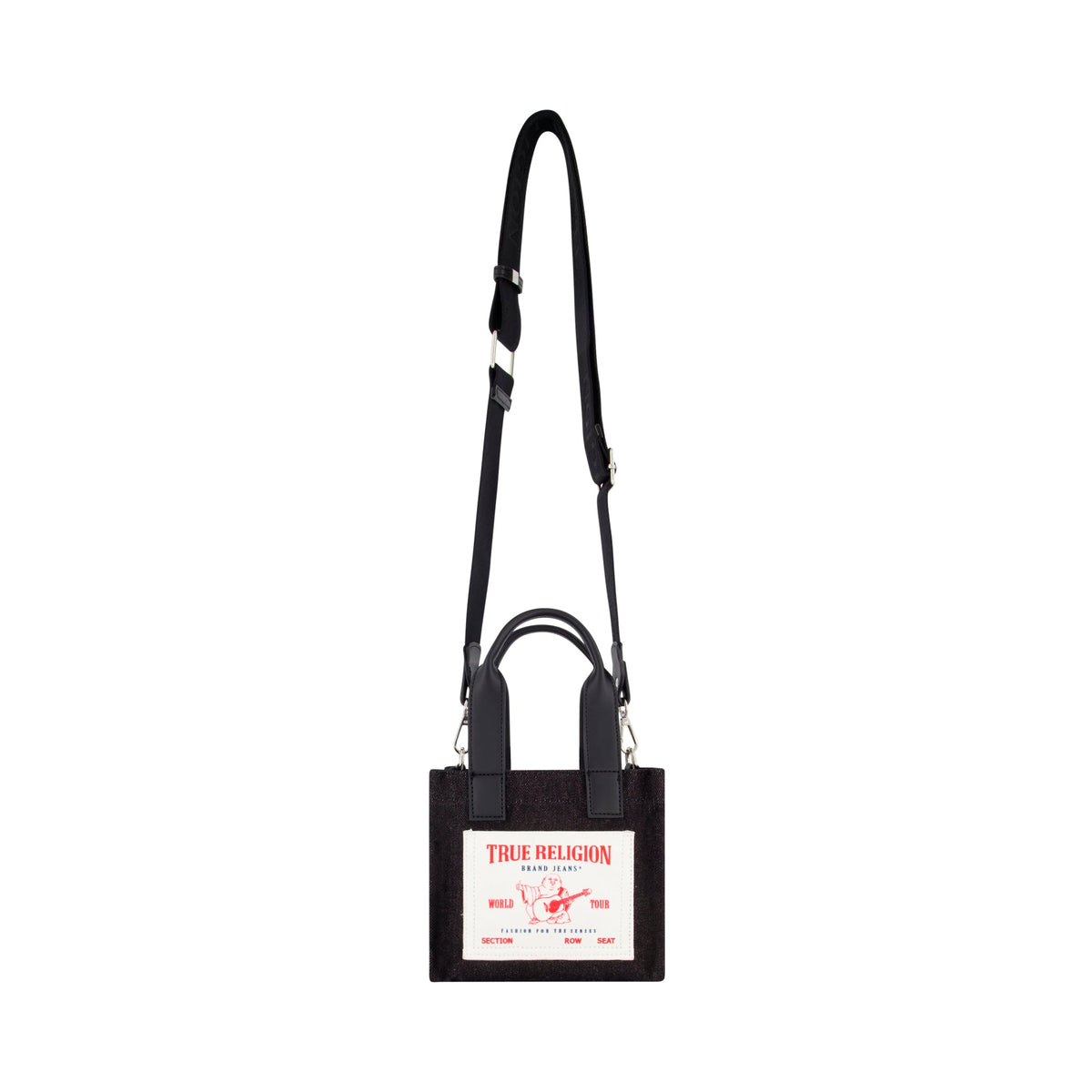 Bolso tote de mezclilla color negro