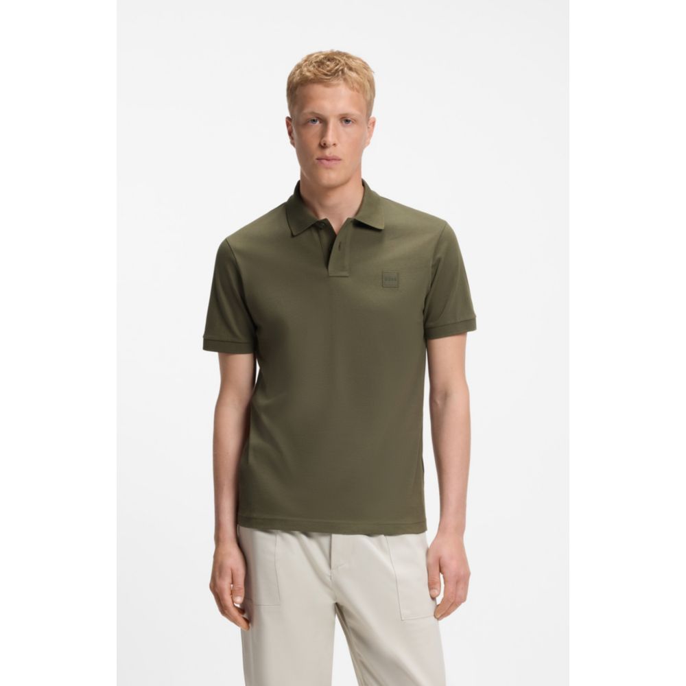 Polo de algodón de corte ajustado