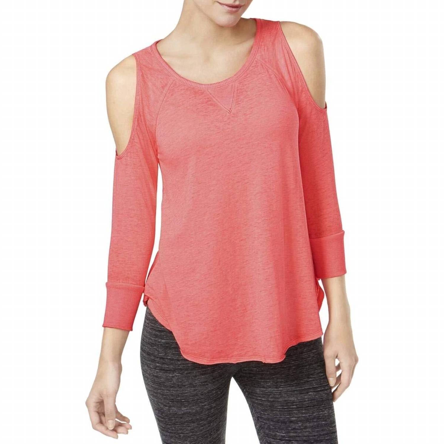 Top de manga larga color rosado