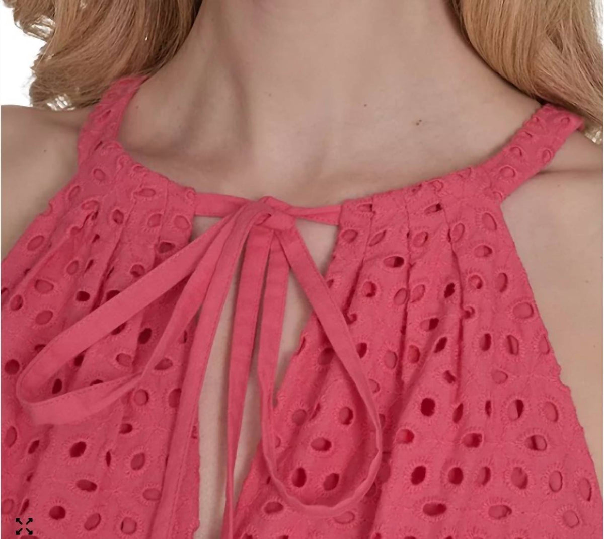 Vestido sin mangas color rosado