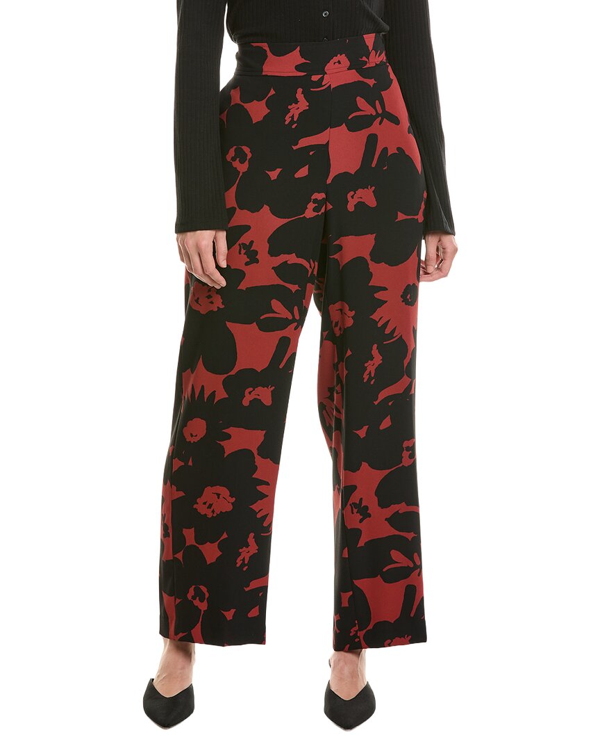 Pantalón de tiro alto con estampado