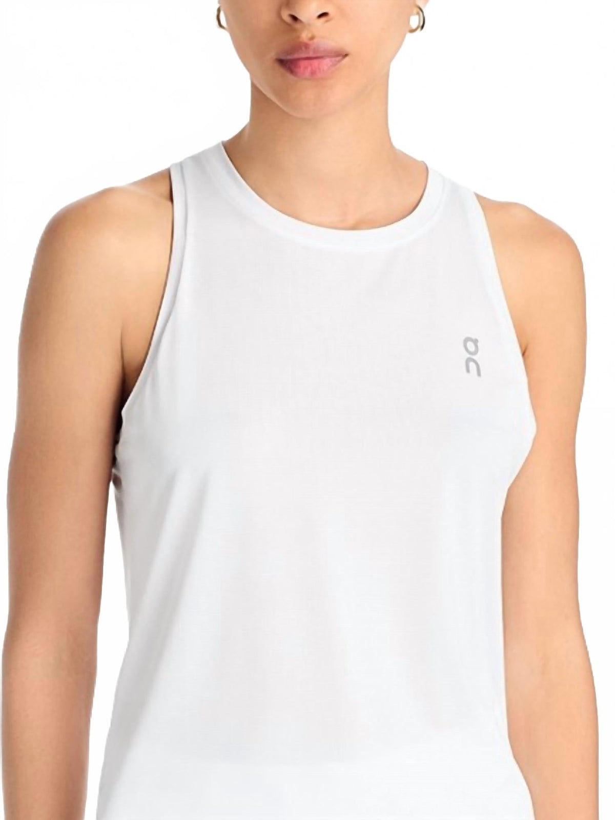 Camiseta sin mangas de mujer color blanco