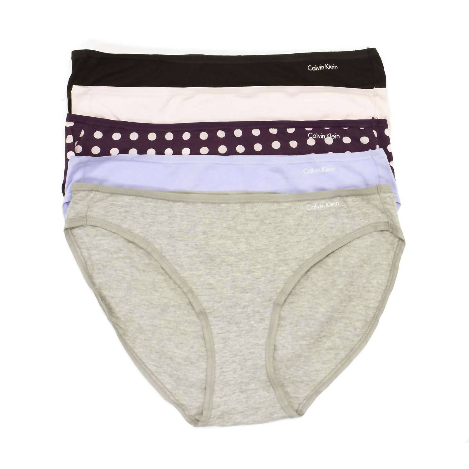 Bikini de mujer (5 unidades) de algodón color gris